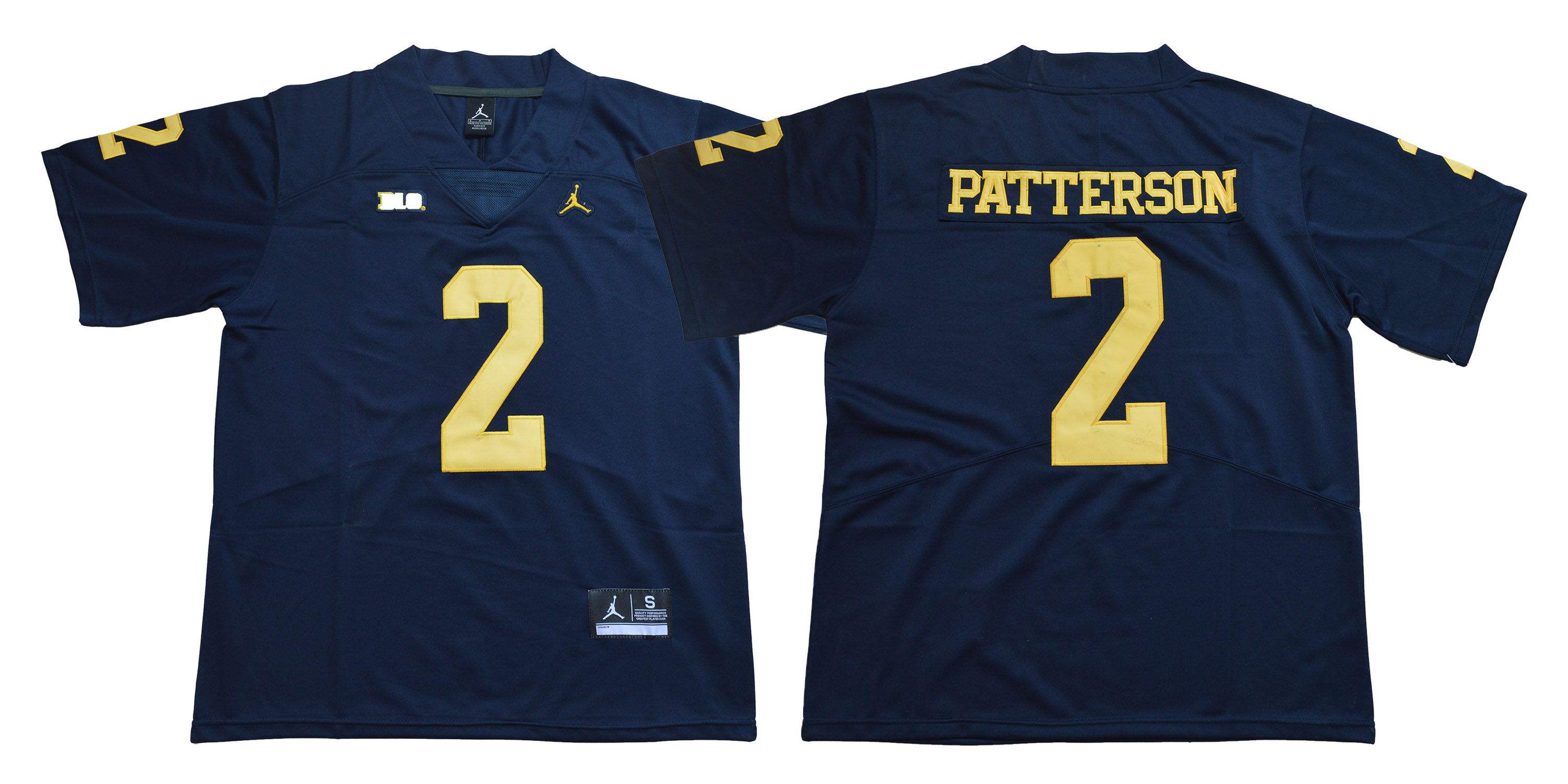 Men Michigan Wolverines #2 Patterson Blue NCAA Jerseys->washington redskins->NFL Jersey